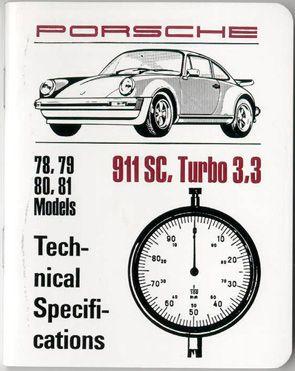 Spec Book/ スペックブック　911/911T 78-81
