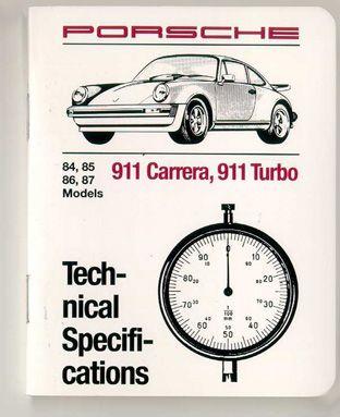 Spec Book/ スペックブック　911 84-87