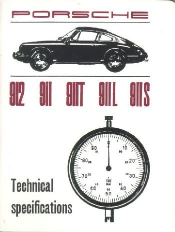 Spec Book/ スペックブック　911/912 65-68